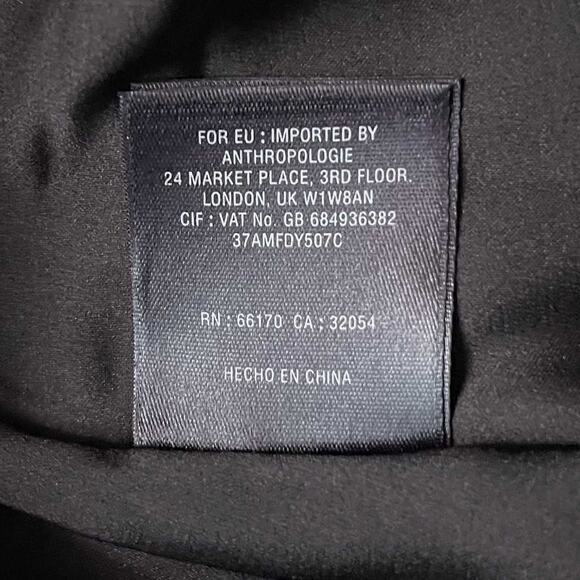 Womens Moulinette Soeurs Anthropologie Glissade Shimmer Tweed Dress Black Sze 12 - Picture 7 of 11